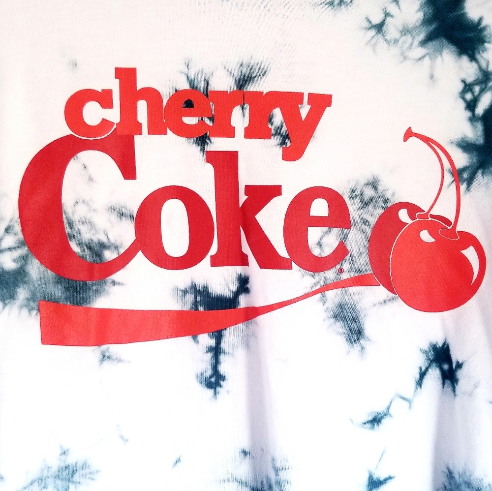 NWT, Cherry Coke Cropped Shirt - Picture 2 of 4
